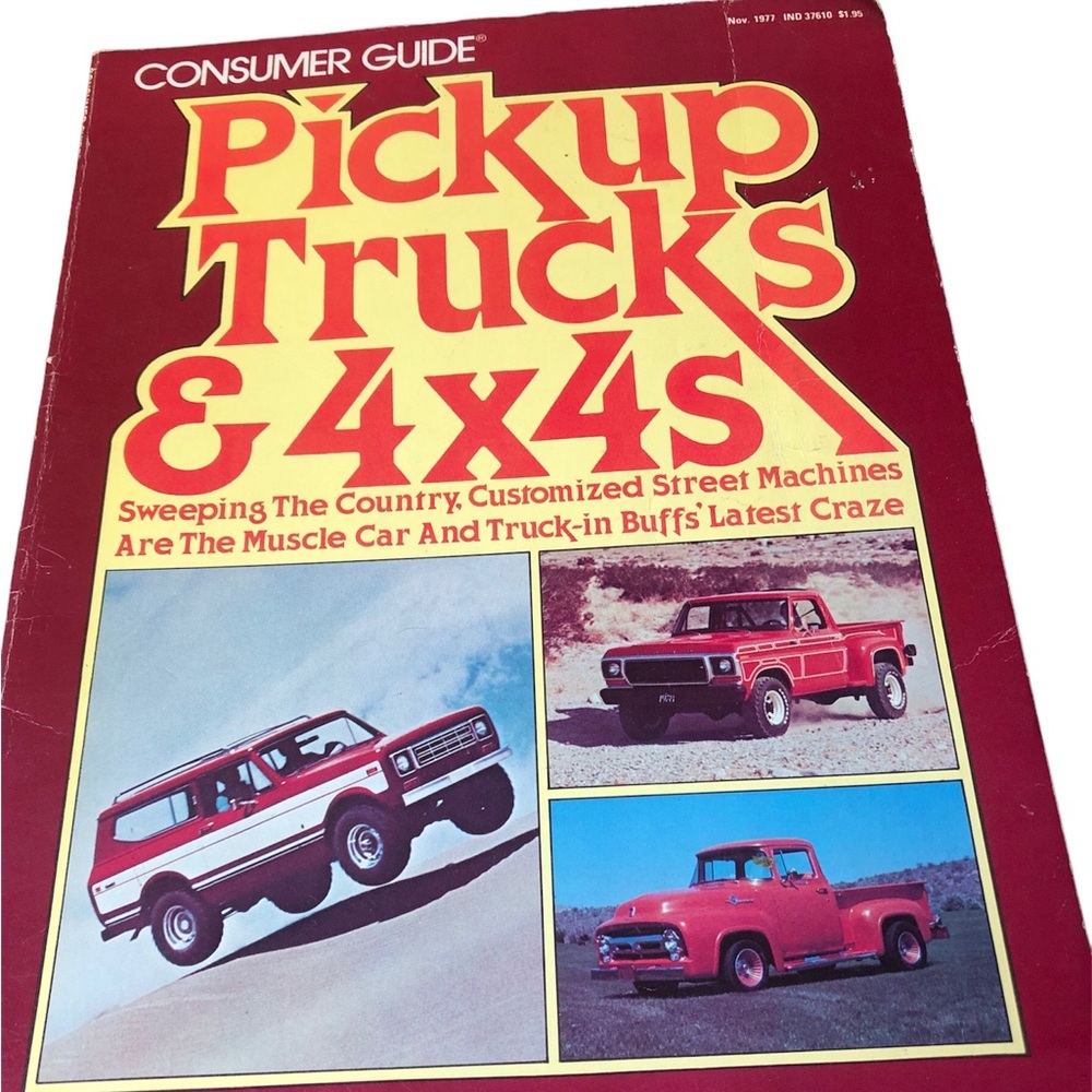 Vintage Consumer Guide Pickup Trucks & 4x4s, 1977, 98 pages